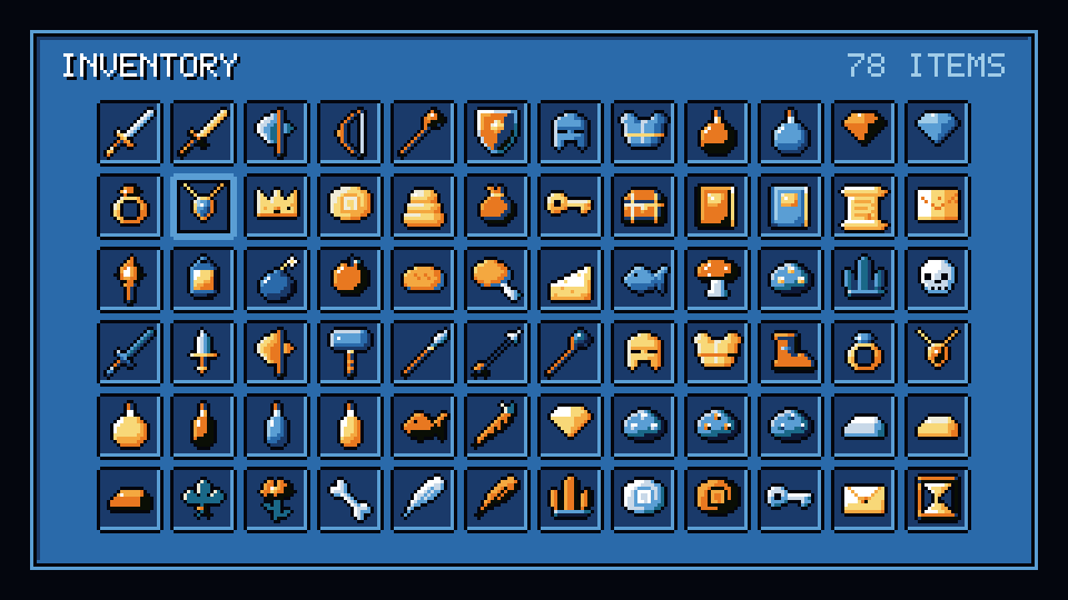 Item icons in the Sky palette