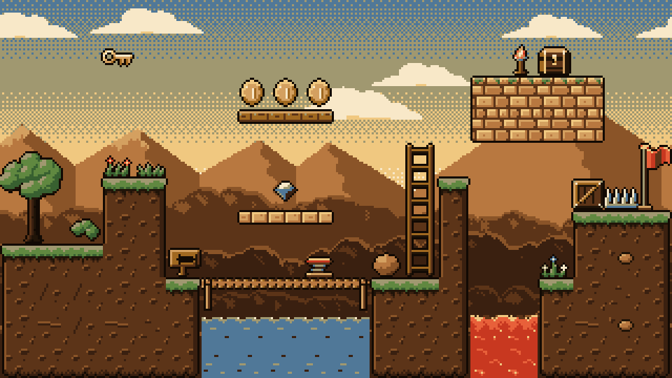 A level in the Western Desert palette