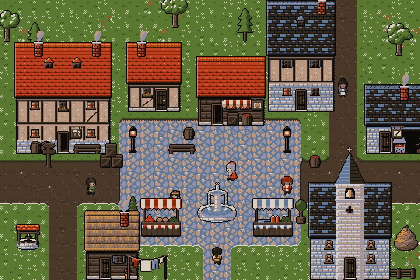 A village in the Dead City palette