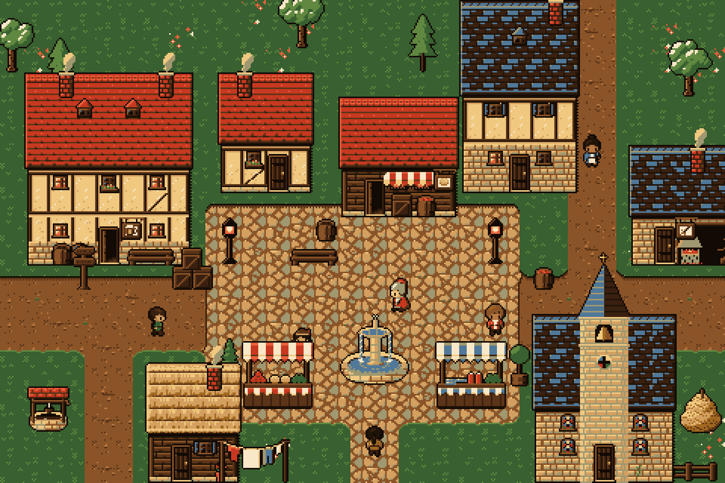 A village in the Western Desert palette