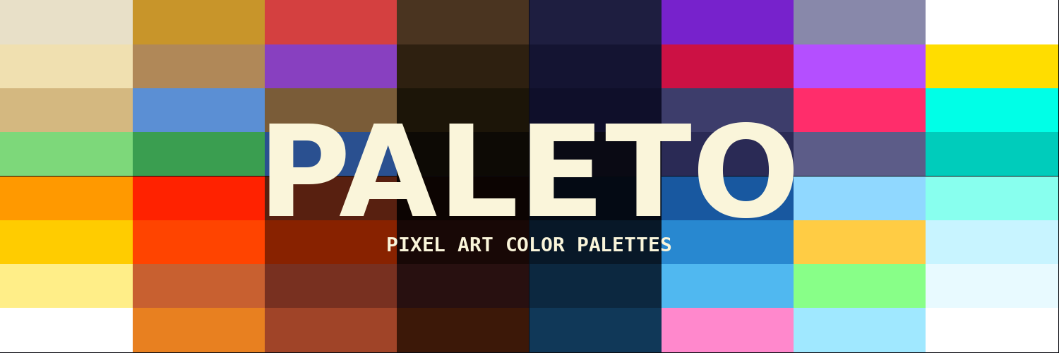 Paleto — pixel art color palettes